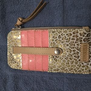 Consuela Pink and Gold Patterned Wallet